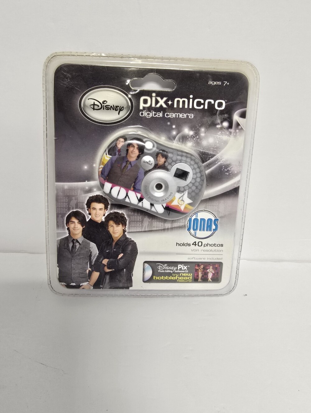 Disney Pix Micro Digital Camera Jonas Brothers Holds 40 Photos Y2K NEW